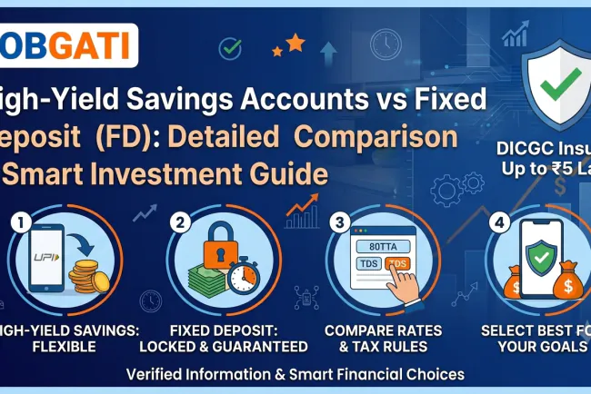 High-Yield Savings Accounts vs Fixed Deposit FD Rates Comparison Guide | JobGati