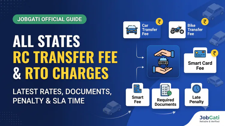 All States RC Transfer Fee & RTO Charges: Latest Rates, Tax & Penalty List | JobGati