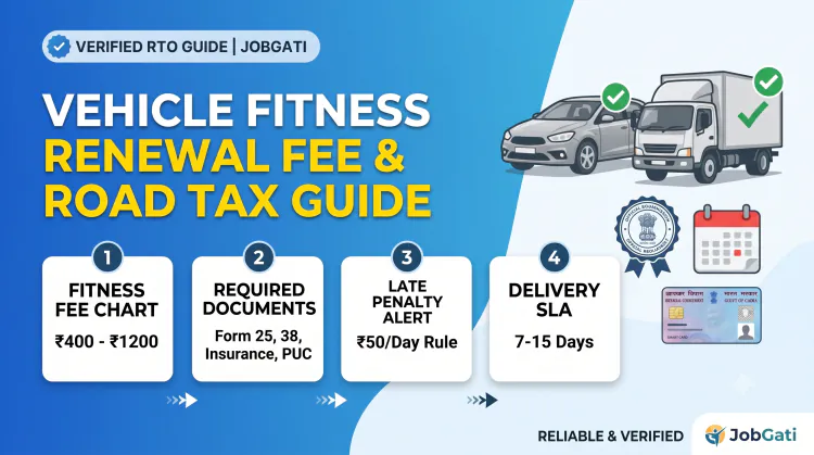 State-Wise Vehicle Fitness Renewal Fee & Road Tax Guide: Rates, Fine & SLA | JobGati