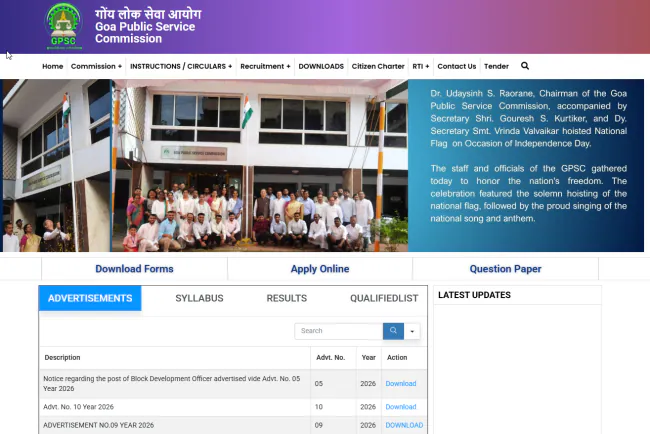 Goa PSC Recruitment 2026: 37 Direct Posts, Eligibility & Last Date | JobGati