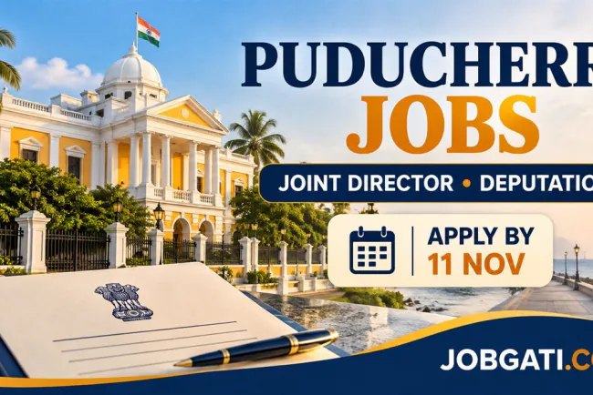 Puducherry Joint Director Recruitment 2026: Planning and Research